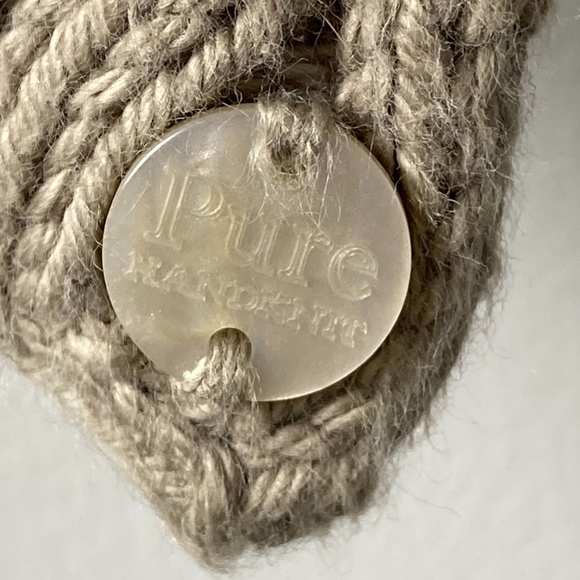 Pure Handknit drape effect cardigan with stud detail - Picture 3 of 11